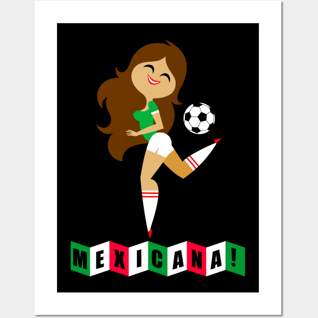 Mexicana Futbol! Wall Art by MEXOPOLIS